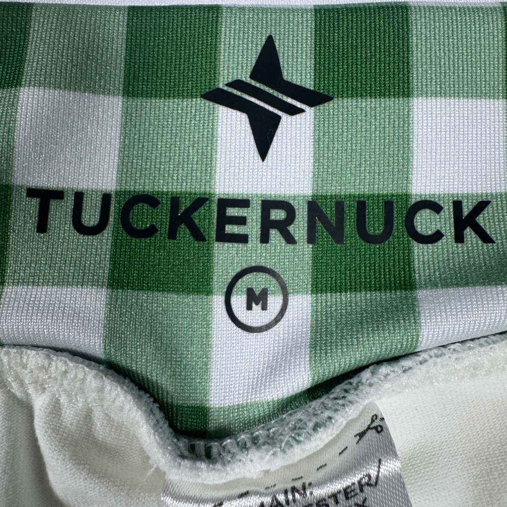 Tuckernuck Trellis Skort Women M Green White Gingham Check Tennis Golf Skirt - Picture 2 of 7